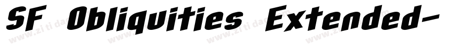 SF Obliquities Extended字体转换